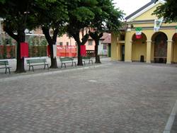 cortile ristrutturato dell'Oratorio maschile